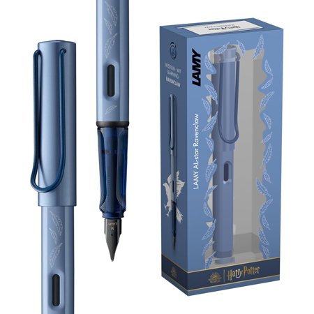 Lamy AL-star Fountain Pen - Special Edition Fountain Pen with Engraving of the House - Steel Nib in Line Width M - Lightweight Aluminium Housing - Includes T10 Blue Ink