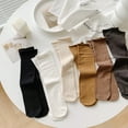 thumbnail image 4 of Women's Soft Crew Socks, Wide, Loose Fit & Thin Socks with Seamless Toe, 4 of 5
