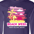 thumbnail image 4 of Inktastic Beach Week Puerto Vallarta Mexico with Palm Trees Long Sleeve T-Shirt, 4 of 5