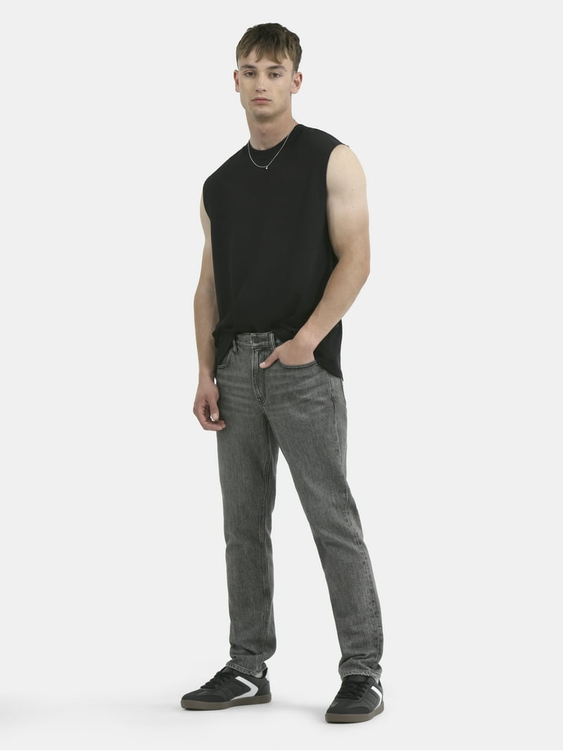 No Boundaries Men's Oversized Sleeveless Cotton Muscle Tee XS to