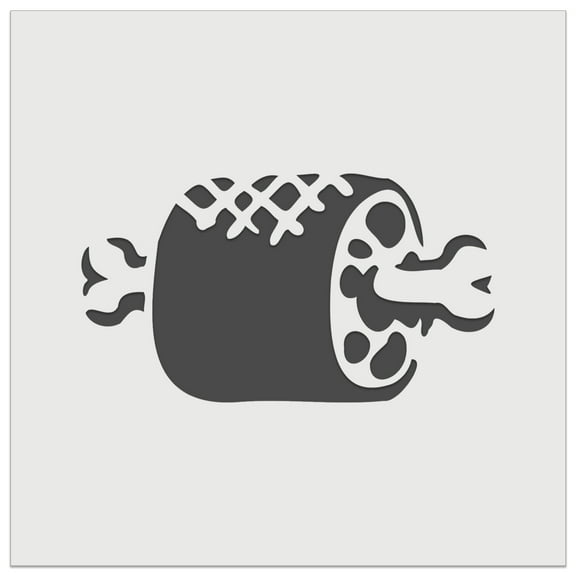 Grilled Barbecue Meat Haunch on Bone DIY Cookie Wall Craft Stencil - 5.5 Inch