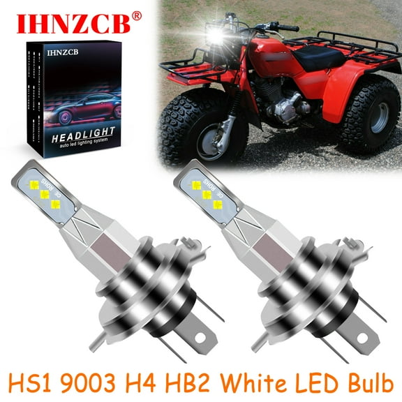 IHNZCB for Honda Big Red 250 ATC250ES 1985-1987 2X HS1 9003 H4 HB2 LED Headlights Bulb 55W White LXB,Motorcycle Light,Y12
