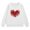White, variant on Ruyang Kid Girl Valentine’s Day Sweatshirt Cute Love Hearts Prints Shirt Crewneck Long Sleeve Lightweight Pullover Sequin Tee Tops