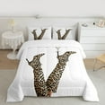 thumbnail image 2 of Homewish Boys Girls Leopard Print High Heels Bedding Comforter Set 2pcs,Animal Cheetah Print Twin Comforter Sets Microfiber,Vintage Aesthetic Breathable Bedding Set,Breathable Home Decor, 2 of 8