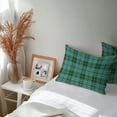 thumbnail image 6 of Lumbar Pillow Covers 20x12 Inch Set of 2, Buffalo Plaid Waterproof Outdoor Pillow Covers, Emerald Green Farmhouse Gingham Striped Decorative Cushion Pillowcases for Couch, Sofa, Bed, Garden, Patio, 6 of 9