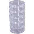 thumbnail image 1 of Bead Storage Containers Clear Plastic Cylinder Bead Organizer 5 Layer Stackable Bead Storage Jar for Beading Storage, 1 of 8