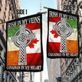 thumbnail image 3 of Irish In My Veins - Canadian In My Heart Flag - Garden Flag (11.5" x 17.5"), 3 of 6
