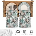 thumbnail image 5 of Palm Leaves Kitchen Towels Set of 4, Turquoise Tropical Leaf Botanical Retro Spring Absorbent Dish Towels for Kitchen, Microfiber Hand Towel, Quick Drying Tea Towel for Cleaning Decorative Dishcloths, 5 of 7