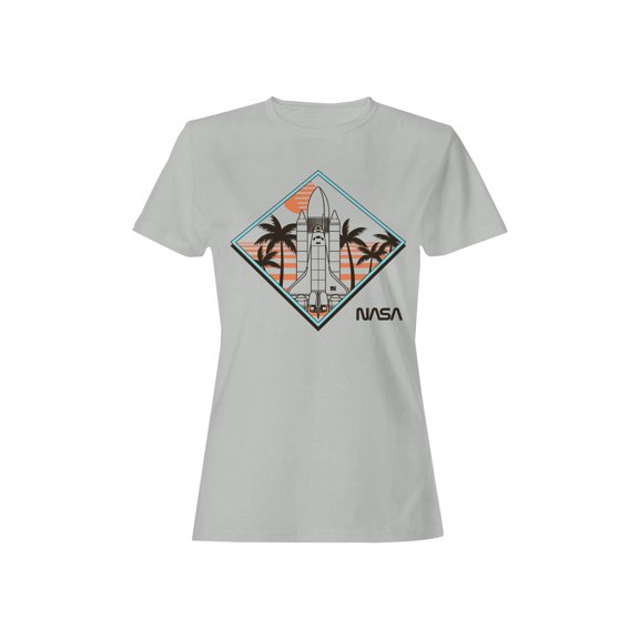 Officially Licensed Nasa Retro Space Shuttle Design Women's T-shirt