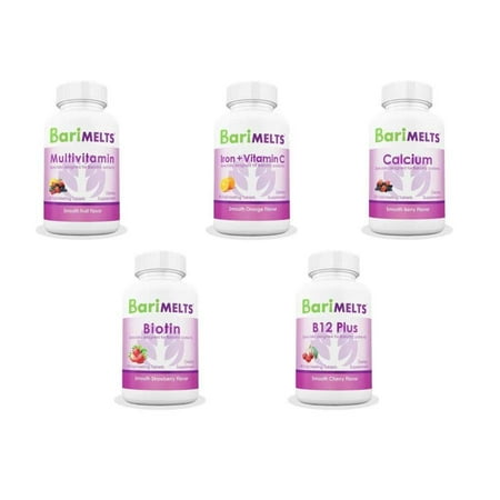 BariMelts Vitamins Gastric Bypass Vitamin Pack (Best Vitamins For Gastric Bypass Patients)