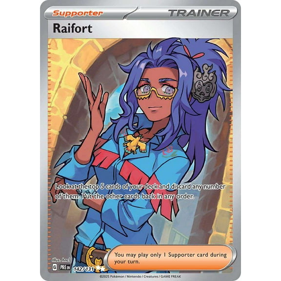 Pokemon Prismatic Evolutions Ultra Rare Raifort #142