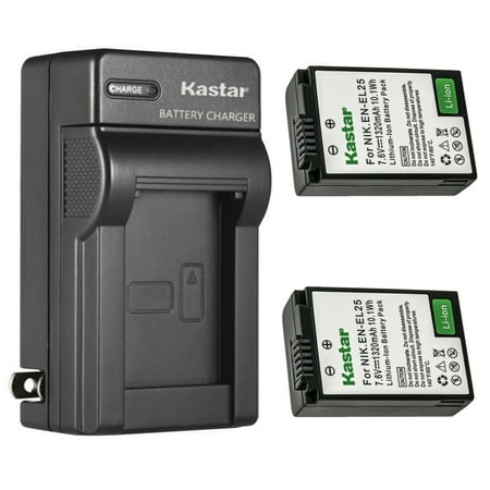 Kastar 2-Pack Battery and AC Wall Charger Replacement for Nikon Z 30 Mirrorless Camera Z30 Creator Ready Z Series Camera