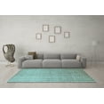 thumbnail image 3 of Ahgly Company Indoor Round Abstract Light Blue Contemporary Area Rugs, 8' Round, 3 of 4