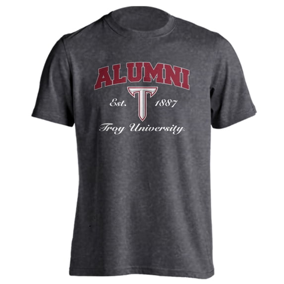 Troy University Trojans Alumni Classic Arch Short Sleeve T-Shirt