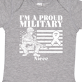 thumbnail image 4 of Inktastic Proud Military Niece Red Friday Girls Baby Bodysuit, 4 of 5
