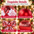 thumbnail image 4 of Velmasee 30PCS Shatterproof Christmas Tree Ornaments Set - Assorted Shapes Hanging Christmas Ball Ornaments Baubles Set with Strings for Holiday Xmas Tree Home Party Decor, 4 of 7