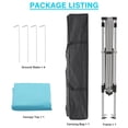 thumbnail image 5 of 10x10 Outdoor Canopy Pop up Canopy Tent Portable Instant Shelter Slant Leg Canopy Sky Blue, 5 of 7