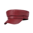 thumbnail image 3 of Boina con visera para mujer, gorra de violinista, gorra de marinero para yate, gorra de taxista para repartidor de periódicos para picnic borgoña, 3 of 7