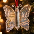 thumbnail image 2 of Butterfly Christmas Money Gift Ornament Butterfly Xmas Cash Decor, Acrylic Cash Holder with Built‑in Clear Compartment Holiday Wallets for Tree Window Car Gift for Family Friends, 2 of 6