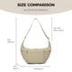 thumbnail image 4 of Bandolera VONAL de nylon Crescent Medium para mujer, color caqui, 4 of 6
