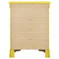 thumbnail image 5 of Glory Furniture Louis Phillipe Wood Veneer 4-Drawer Bedroom Chest in Yellow, 5 of 5