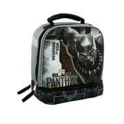 Black Panther Boy's Dual Compartment Soft Lunch Box BPCOD03TR