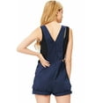 thumbnail image 3 of Revolt Women's Juniors Classic Twill Short Overalls (Medium, Navy), 3 of 3