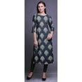 thumbnail image 3 of Bimba 3/4 Sleeve Kurta Printed Straight Kurti Summer Clothing For Women, 3 of 6