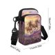 thumbnail image 3 of Bolso Bandolera con Correa de Hombro Ajustable, Ligero, de Poliéster, para Viaje, con Estampado de Caballos, Compartimentos Divididos para Un Almacenamiento Organizado, Uso Diario Informal, Escuela y, 3 of 6