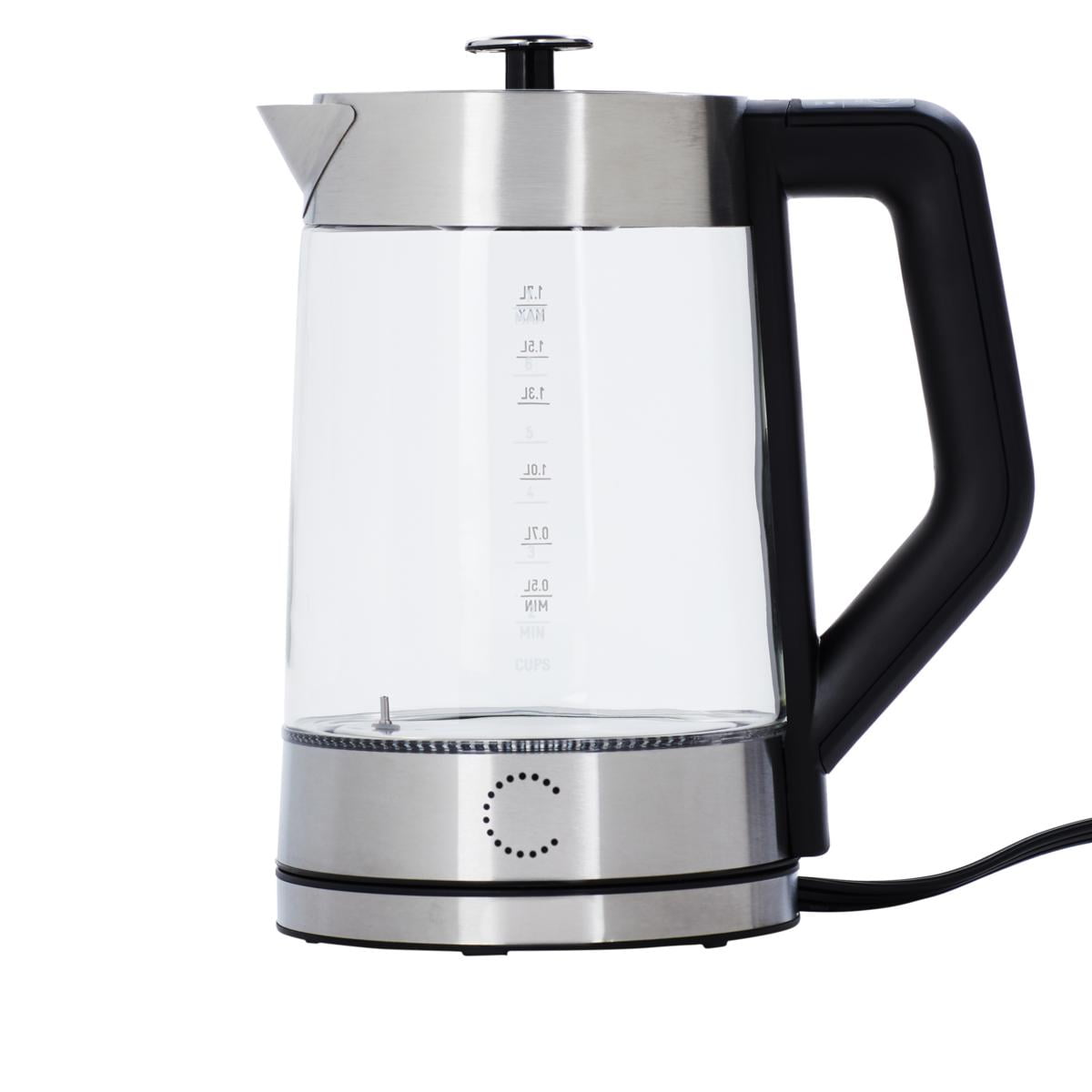 Curtis Stone 1.7 Liter 1500W Electric Glass Kettle Open Box