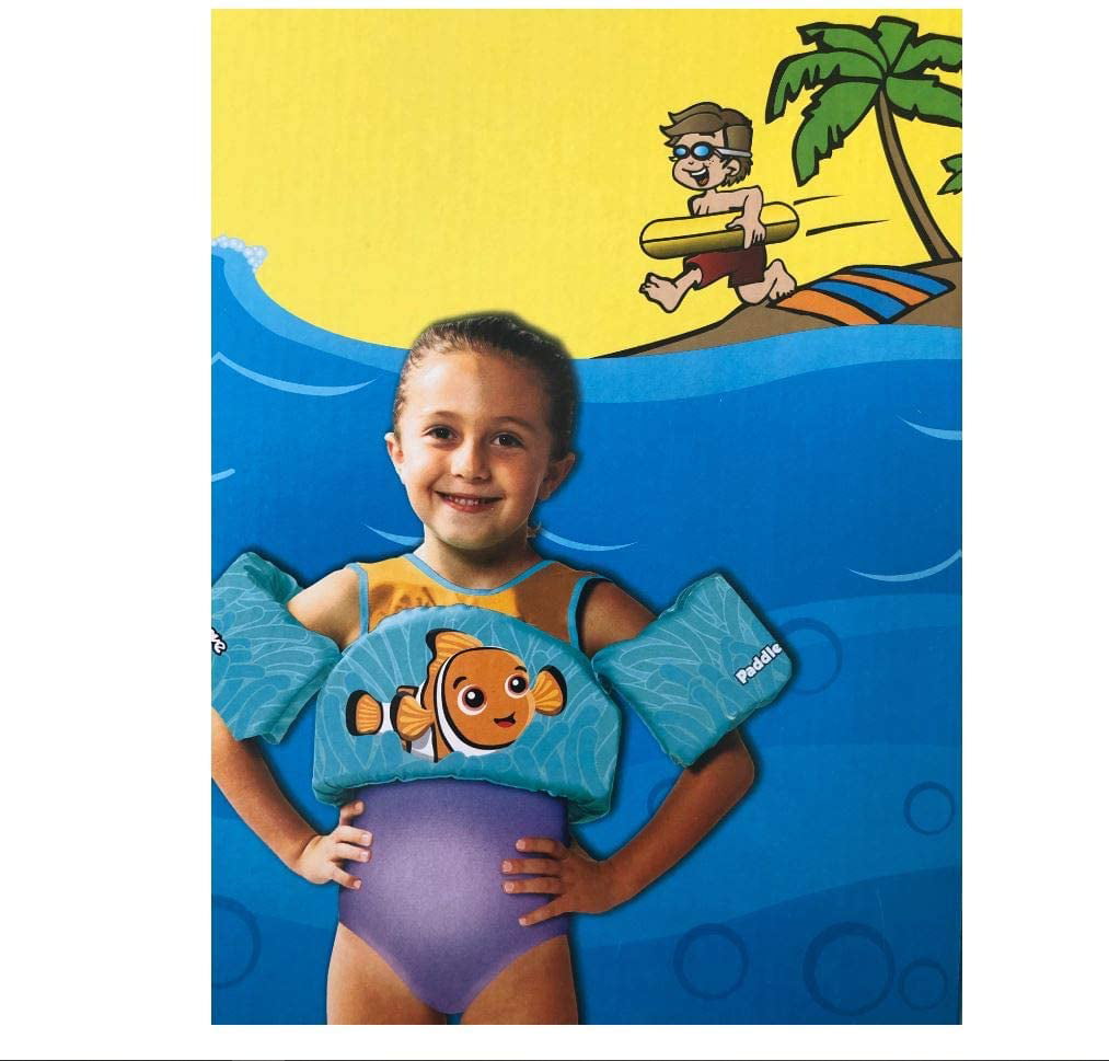Arm Bands Kids Swim Vest with Shoulder Harness Toddler Swimming Float Vest for 