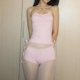 thumbnail image 1 of Women Summer Sexy Coquette 2 Piece Pajamas Sets Halter Cutout Camis Crop Tops Flower Low Waist Shorts Loungewear Fairy Outfits, 1 of 4