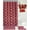 Red Honey, variant on 19 Piece Bathroom Set 2 Rugs Mats Non Slip 1 Fabric Shower Curtain 12 Fabric Rings 4 Piece Ceramic Accesories Different Styles And Colors For Home Bath Decor Diamond Brown Teal