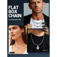 thumbnail image 3 of PROSTEEL Mens Chain Stainless Steel Round Link Chain Silver Necklaces 4mm Non-tarnish Hypoallergenic Birthday Valentines Father Day Jewelry Gift for Dad Husband 20 Inch, 3 of 8