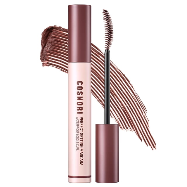 Máscara COSNORI Perfect Setting Waterproof Long&Curl 03 Marrón Rosado