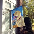 thumbnail image 2 of Carolines Treasures 7158-FLAG-PARENT Yellow Labrador at the beach Flag  multicolor, 2 of 4