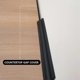 thumbnail image 4 of Tira decorativa moldeada flexible ZHAOCHENG autoadhesiva para esquinas de baños 25 mm color negro, 4 of 5
