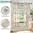 thumbnail image 3 of Yayeee Window Curtains Set of 2 for Living Room Light Filtering 63"x52", Pink Seashell, 3 of 7