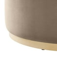 thumbnail image 4 of Modway Tilden Large 38" Round Performance Velvet Upholstered Ottoman in Taupe Natural, 4 of 7