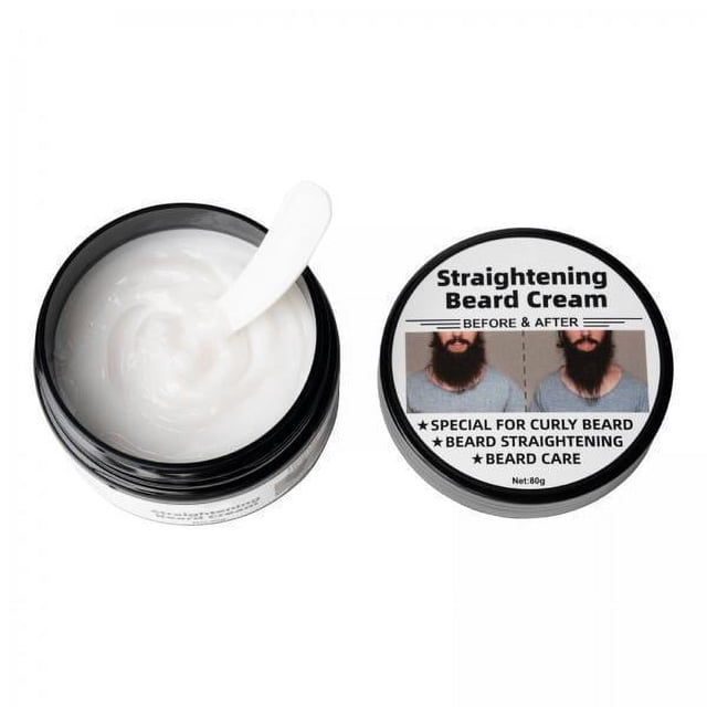 Beard Creme,Barba Creme Formas suavizantes,Pasta alisadora para el cabello con crema para barba