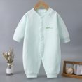 thumbnail image 2 of CAUYDY Baby Girl Gift Newborn Sleepers Preemie Clothing Fall Winter Long Sleeve Romper Infant Girls Pajamas Toddler One-Pieces 0 3 6 9 Months 1T 2T Sizes 1-2 Months,Green, 2 of 6
