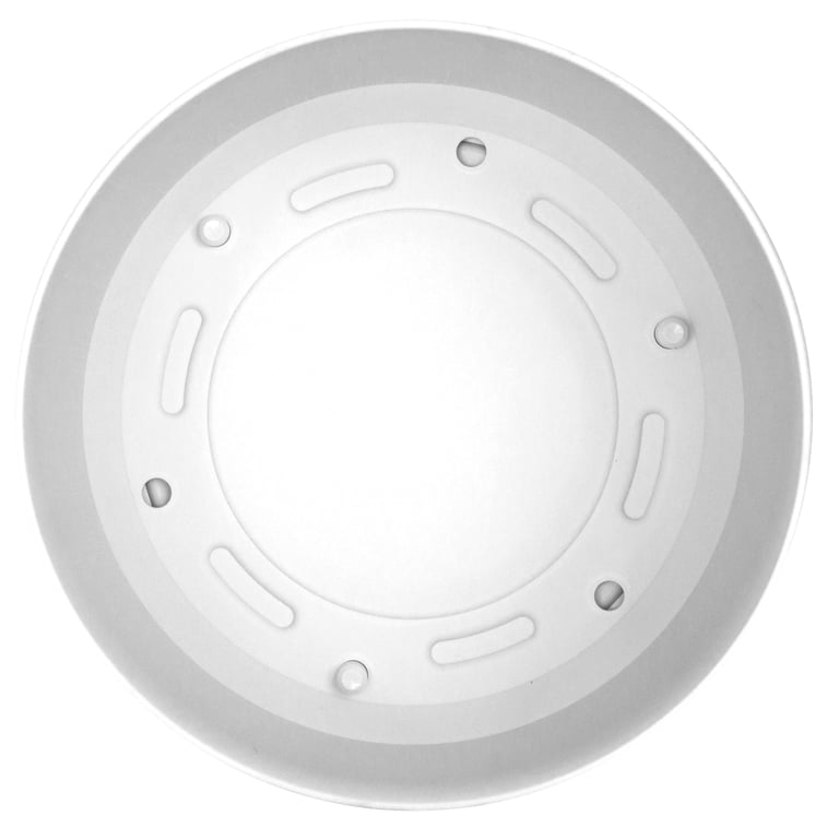Bloem Mathers 10" Round Resin Planter, White with Saucer photo 7
