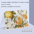 thumbnail image 3 of Yayeee Toggle Light Switch Wall Plate 2-Gang 4.56"x4.48" Decorative Outlet Cover, Oranges Watercolor, 3 of 7