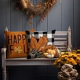 thumbnail image 4 of Fall Maple Leaf Pumpkin Throw Pillow Covers Thanksgiving Farmhouse Decorations Buffalo Plaid Outdoor Fall Decor Pillow Covers 18x18 Set of 4 Harvest Autumn Cushion Case for Sofa Couch, 4 of 6