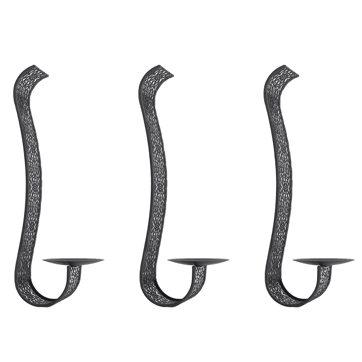 3X Wall Sconce Candle Holder WallMount Pillar Candles Holders for Room