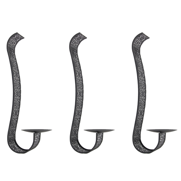 3X Wall Sconce Candle Holder WallMount Pillar Candles Holders for Room