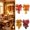 4Pcs Harvest Festival Maple Wreath Under $5 a1, variant on Fufafayo Thanksgiving Maple Leaf Wreath, Fall Harvesting Festival Artificial Wreath, Autumn Boho Wreath for Door Window Fireplace, Plastic Maple Leaf Arrangement for Home Farmhouse Decor