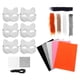 thumbnail image 1 of juego de máscara de gato en blanco para pintar, kit de bricolaje, máscara de media cara para manualidades, accesorios de disfraz de Halloween, cosplay, accesorio decorativo para mascarada, 1 of 8