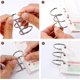 thumbnail image 5 of 10 piezas de anillos plateados para libros, carpetas de hojas de Metal con 3 anillas, carpeta de anillas de Metal de 20mm para tarjetas de estudio, hojas para álbumes de recortes y fotos, 5 of 5