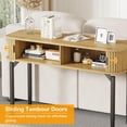 thumbnail image 6 of Danolapsi Fluted Console Table with Storage,Wood Sofa Table with Sliding Door,Entryway Table with Storage Space for Living Room,Couch,Hallway,Foyer, 6 of 7